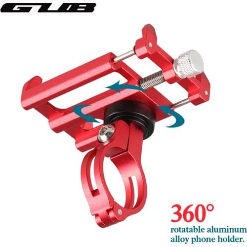 GUB Aluminum 360 Rotating Bicycle Phone Stand For 3.5-6.2inch Smartphone 5 Colors Universal Bike Handlebar Mount Holder