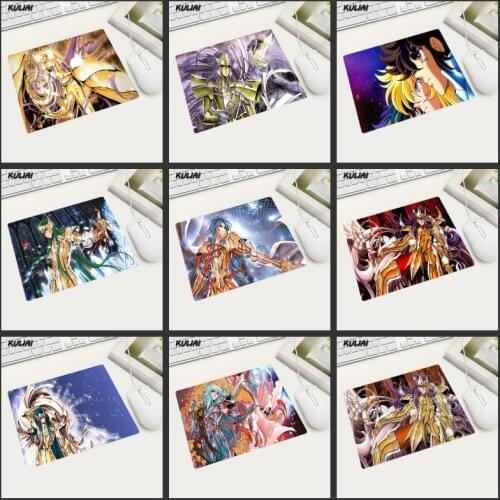 XGZ Classic Saint Seiya Anime Wallpaper Mouse Pad Rectangular Rubber Gaming Player Laptop Home Computer Mouse Pad for Lol Gta