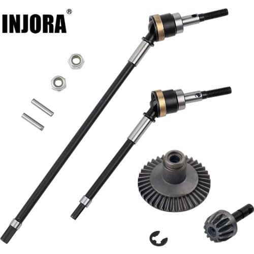 INJORA Metal Front Axle Dogbone Shaft Gear for RC Rock Crawler Axial Wraith Series RR10 90018 90020 90045 90048