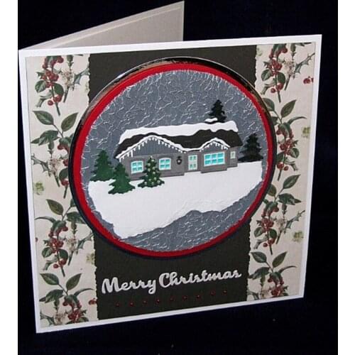 Bungalow & Snow Metal Cutting Dies New Stencils for DIY Scrapbooking DIY Paper Cards Craft Making Craft Decoration103*64MM