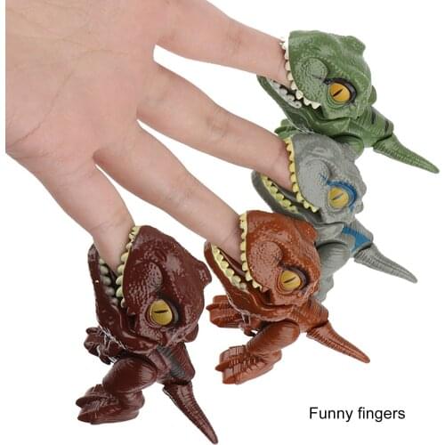 Mini Finger Dinosaurs Small Scale Collectible Action Educational Toys Montessori Funny Toys Figure Dinosaur Eggs Model For Kids