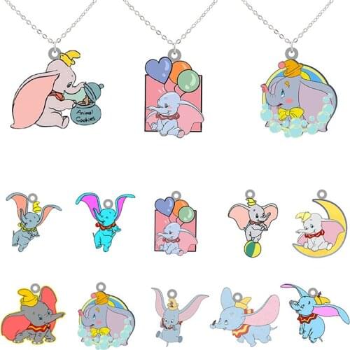 Disney Lively And Interesting Dumbo Necklace Fashion Creative Animation Element Friends Personality Necklace