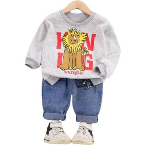 New Spring Autumn Fashion Baby Girl Clothes Children Boys Cartoon T-Shirt Pants 2Pcs/Sets Toddler Casual Costume Kids Tracksuits