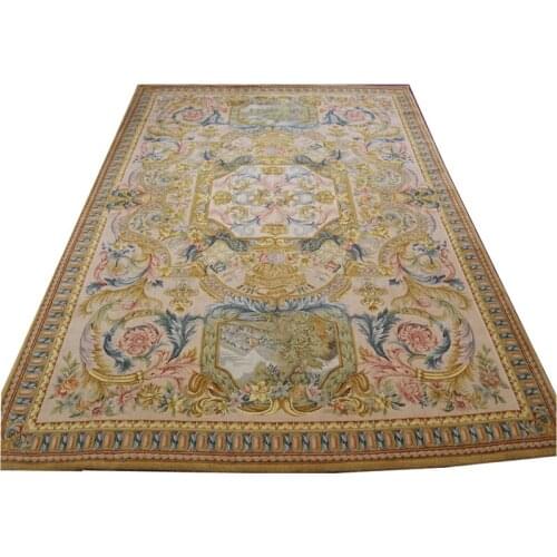 Savonnerie rug custom carpet handwoven wool carpets chinese handmade rugs plush rug
