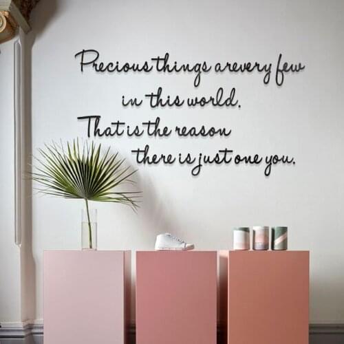 Nordic acrylic 3D stereo wall sticker home decoration INS sofa TV Background wall living room Study room Creative English text