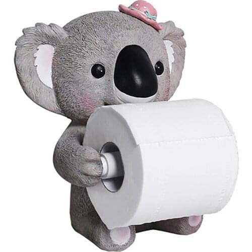 Sculpture Modern Art Resin Figurines For Interior Ornaments Home Animal Decor Cute Creative Paper Towel Tube Statue Decoration