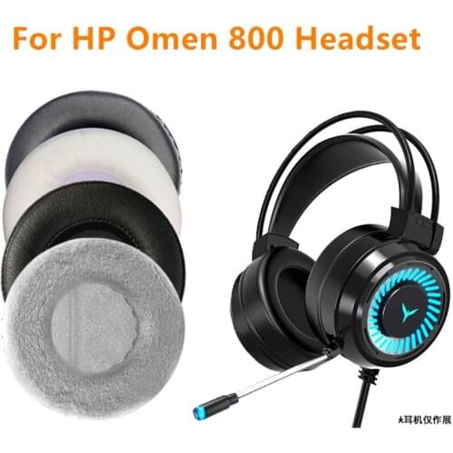 New Replacement Ear Pads for HP Omen 800 Headset Parts Leather Earpads Cushion Velvet Earmuff Headphone Sleeve Cover