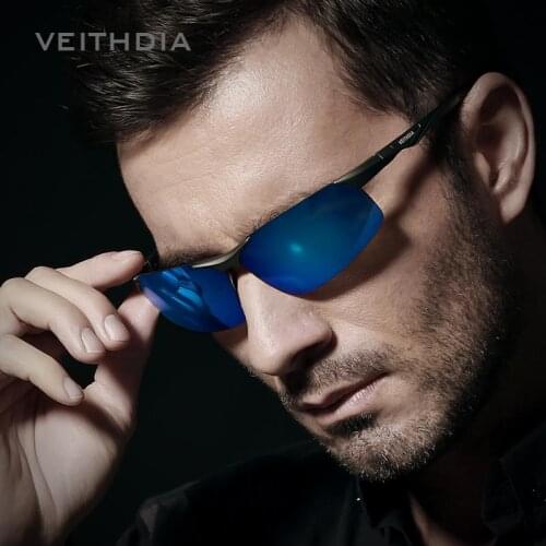 VEITHDIA Aluminum Magnesium Mens Polarized Sun glasses Night Vision Mirror Male Eyewear Sunglasses Goggle Oculos For Men 6502