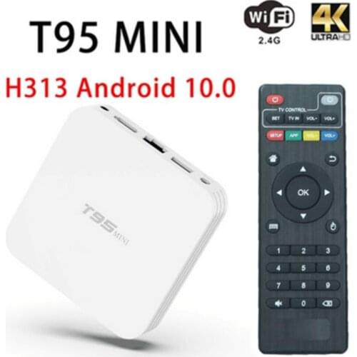 Android 10.0 TV Box 4K 16G 32G 64G HDR 2.4G Wifi Quad Core Set Top Box TV Receiver Youtube Google Media Player Mini Smart TV Box