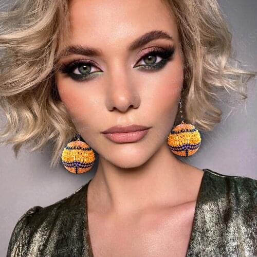 Gorgeous Shinning Big ball CZ Earrings for Women Fine Jewelry Full CZ Bridal Wedding Earrings Jewelry Brincos Female