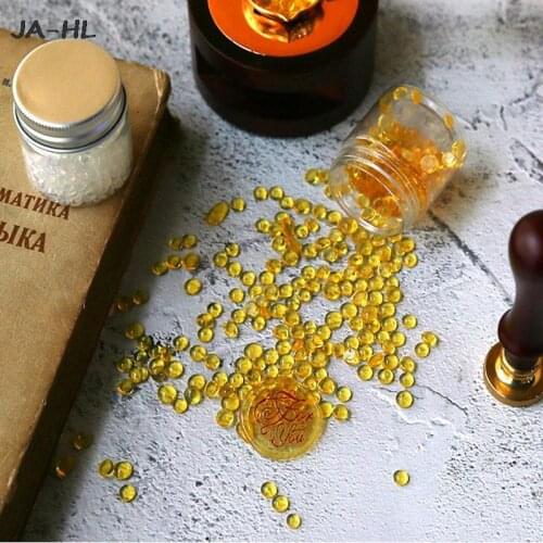 4.3*3.9cm Rubber particles fire paint wax particles amber gold seal wax seal envelope clear stamps bullet journal decoration