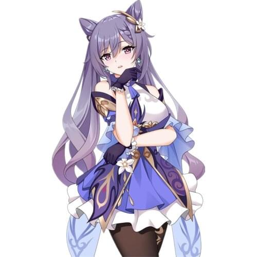 Funny Genshin Impact Car Stickers Sexy Girl Cartoon Anime Decals Car Window Motorcycle Decoration Vinyl KK PVC 13cm X 7.9cm