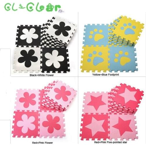 10pcs/set Childrens soft developing crawling rugs,baby play puzzle cartoon eva foam mat,pad floor for baby games mats 30*30*1cm