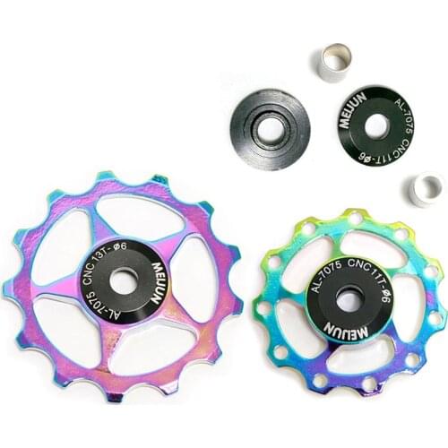 11T 13T Bicycle Rear Derailleur Pulley Bearing Guide Pulley for MTB Bicycle Rear Derailleur Wheel Ceramic Bearing Pulley 1 Pc