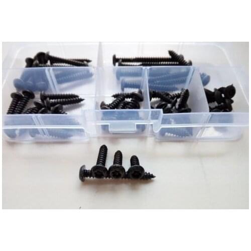 60pcs M4 Torx & TX Sheet Metal Self attack Screw Self-tapping With Column Bolt