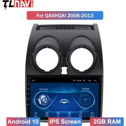 9 inch IPS 2.5D Car Multimedia Video Player GPS Navigation Android 10 Auto Radio For 1Nissan Qashqai 2006-2013