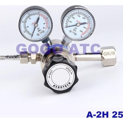 A-2H25 * 0.6-1.6 high-precision double-stage pressure reducer oxygen nitrogen argon hydrogen pressure reducing valve