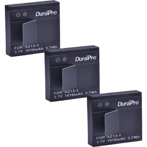 3PC For Xiaomi Yi AZ13-1 Battery Akku 1010mAh Rechargeable Li-ion Battery for Xiaomi yi Action Camera Sport Camera Accessories