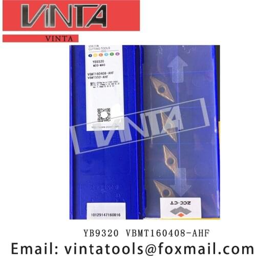 Free shipping high quality 10pcs/lots YB9320 VBMT160408-AHF cnc carbide turning inserts cutting blade tools