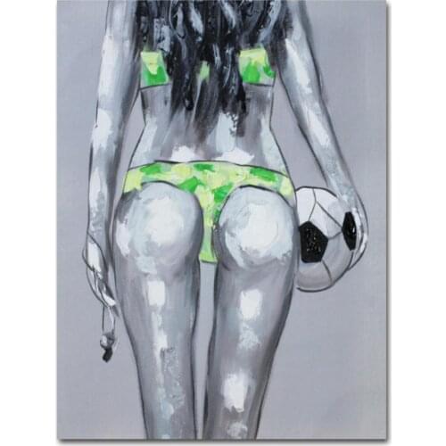 Muzagroo Art Football Baby Paintings Abstract Canvas Paintings Cool Wall Art for Living Room Sexy Girl Wall Decor for Bathroom