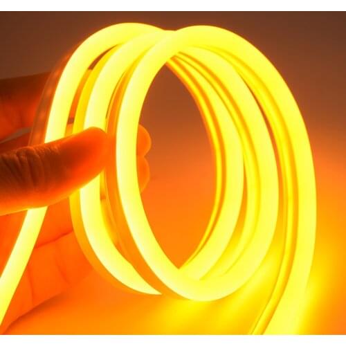 50m LED Lights Flexible Neon Strip 12V Stripe 6x12mm Neon Led Ribbon Waterproof Rope Colored LIGHT LAMP Tape For Wall Room Decor