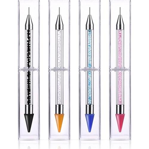 Nail Drill Tool Acrylic Double Head Point Drill Crayon Multi Function Wax Point Drill Nail Pencil Nail Dotting Tool