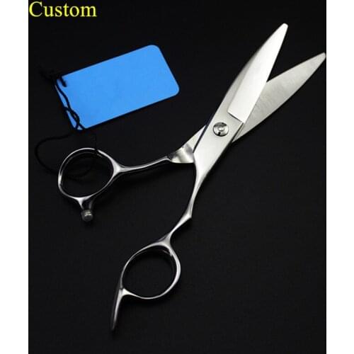 Custom professional japan 440c 6 inch Willow hair scissors makeup scissor hair cutting barber shears makas hairdressing scissors