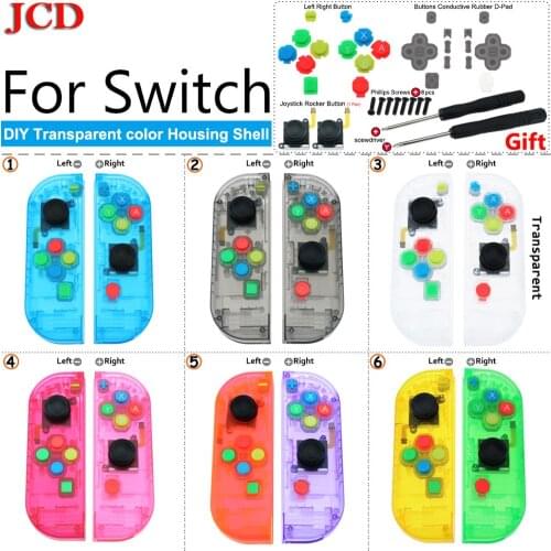JCD DIY Housing for joy-Con Shell Case Set for Switch NS NX Console & Right Left for Switch for Joycon Controller Shell Nintend