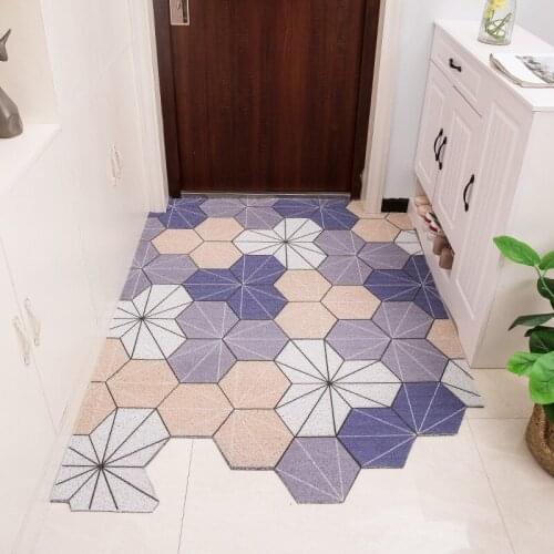 Doormat Carpet Hallway Corridor Living Room Bedroom Bathroom Entrance Mat Carpet PVC Non-slip Can Be Customized Cuttable Doormat