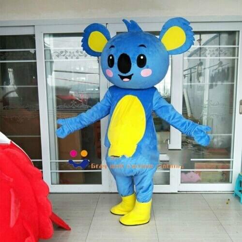 Hot Sale Blue Koala Mascot Costume Suit Cosplay Party Outfits Halloween Adult Fancy Dress Unisex Hallowen Christmas Gift