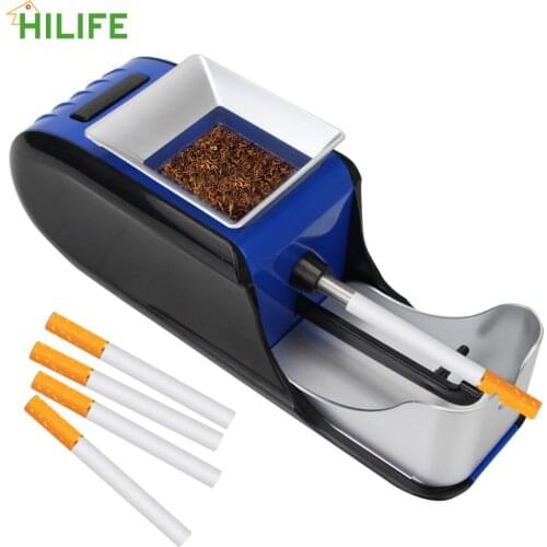 Cigarette Rolling Machine EU/US Plug DIY Tobacco Rolling Injector Smoking Tool Tobacco Roller Filling Materials
