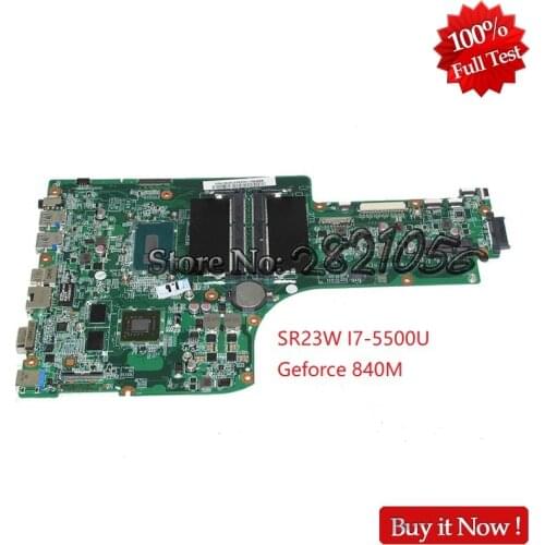 Nokotion Mainboard NBMNV11008 NB.MNV11.008 DA0ZYWMB6E0 For Aspire E5-771G laptop motherboard 840M SR23W I7-5500U Tested