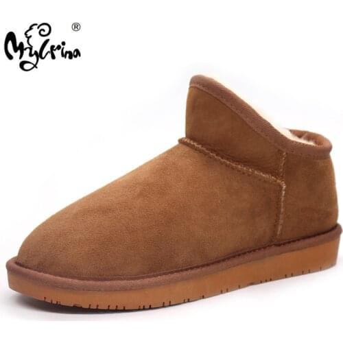Wholesale/Retail Women Snow Boots Winter Warm Boots New Fashion Genuine Sheepskin Leather 100% Natural Fur Women Ankle Boots