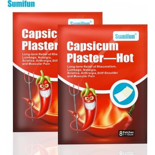 Sumifun 8/16Pcs Pepper Hot Pain Relief Plaster Back/neck/shoulder Chinese Herbal Medical for Joint/arthritis Patch