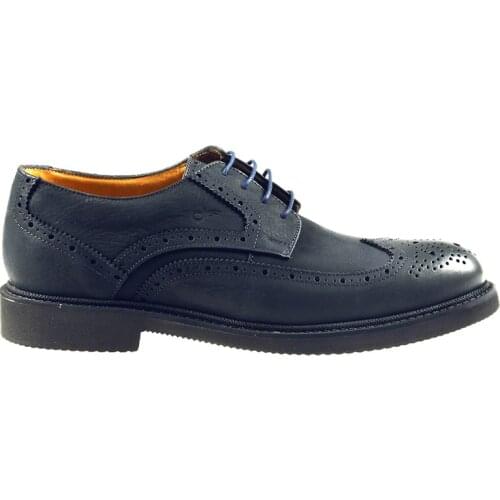 Casual Shoes for Men 100% Inner Outsole Leather Eva Sole Orthopedic Lace-Up Nubuck Navy Blue Color Suitable For Foot Anatomy Comfortable Normal Fit Fashion Business Classic Shoes Wholesale 030101