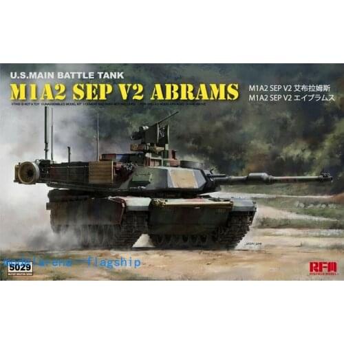 Rye Field Model RFM RM-5029 1/35 U.S. Main Battle Tank M1A2 SEP V2 Abrams Plastic Model Building Kit