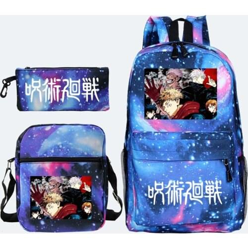 Anime Cartoon Character Teen Backpack Student School Bag Pattern Girl Boy Child School Bag Mochilas School Bag Backpack