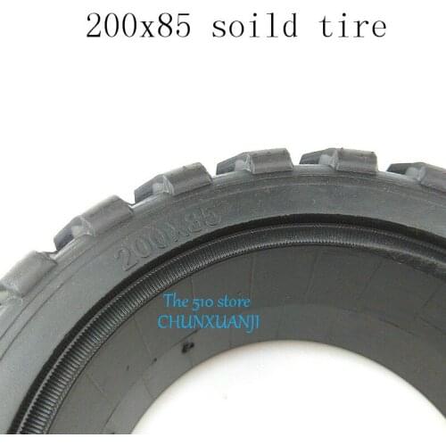 Super 8 Inch Electric Scooter Car solid Tire 200X85 Scooter Brushless Motor Non Pneumatic Solid tyre for Skateboard