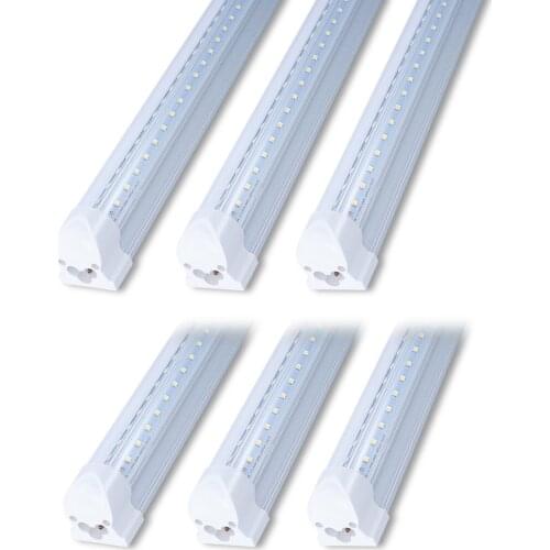 Led T8 Integrated V-shape Tube light 24W - 75W 2ft 3ft 4ft 5ft 6ft 8ft linkable beer Cooler door lighting fixture