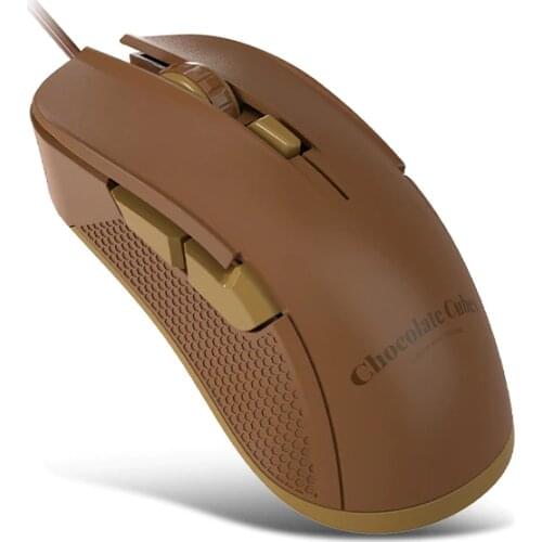 AJAZZ New Arrived Chocolate Mice Wired USB Mouse 12400DPI Gaming Mouse 6 Keys Adjustable DPI Mause for Gamer Laptop Notebook PC