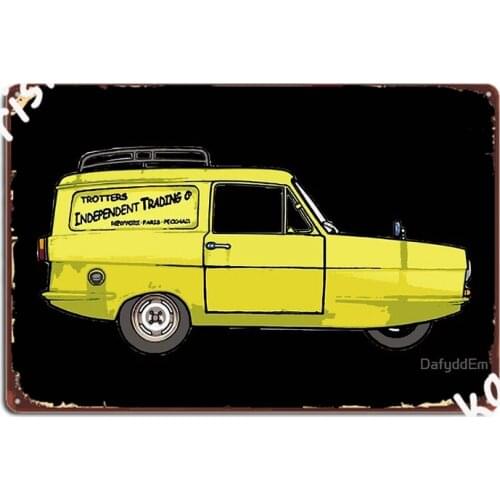 The Famous Three Wheeled Van Metal Sign Plaques Home Printing Cinema Living Room Tin Sign Poster