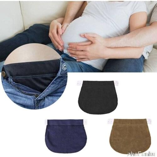 1 Pcs Women Adjustable Elastic Maternity Pregnancy Waistband Belt Waist Extender Clothing Pants For Pregnant Sewing Accessories