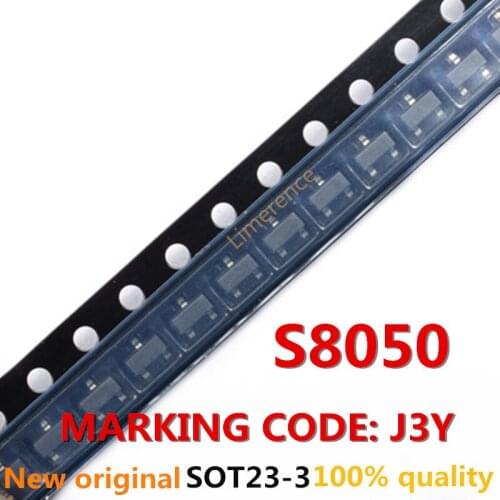 100PCS S8050 SOT23 MARKING CODE: J3Y Support the BOM one-stop supporting services