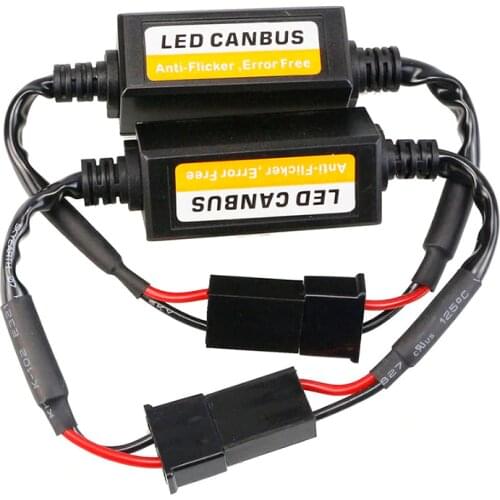 2Pcs H7 LED Decoder Adapter Anti Hyper Blink Flash Error Cancel Canbus Headlight Decoder Canceller Car Supplies