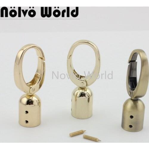 2 pieces test, 5 colors, 61*18mm, metal hanger connects tassel buckle with screws handbags handles hardware accessories