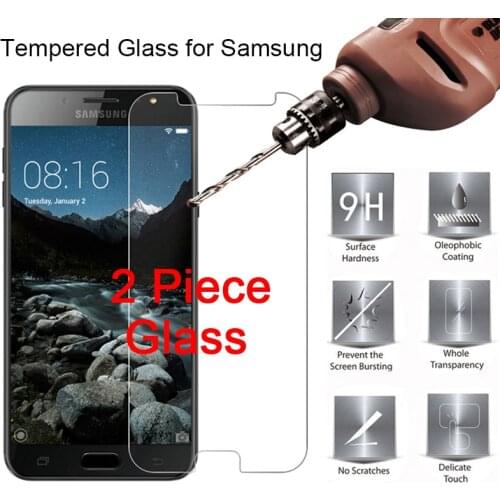 2pcs Hard 9H Tempered Glass Film Glass for Samsung J2 Core J260F J5 J7 Prime Screen Protector for Samsung J4 J6 Plus J8 2018