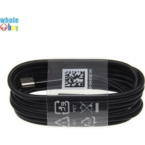 300pcs/lot Wholesale White Black Round 1.2m Type C Data Sync Fast Charger Cable For Samsung Galaxy S8 S9 Xiaomi 2S Huawei P20