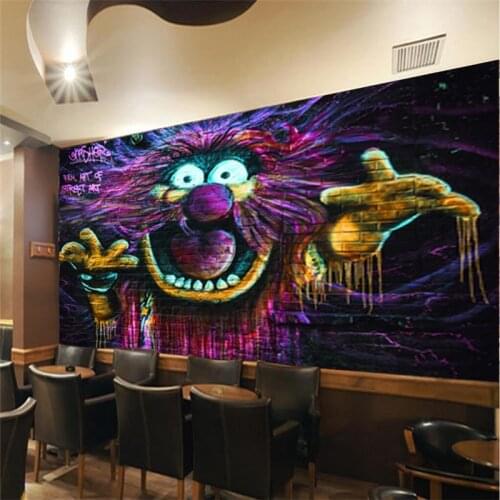 Beibehang 3D wall paper Custom photo wallpaper mural stickers hand-painted graffiti creative background wall papel de parede