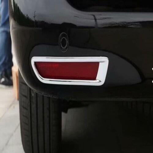 Accessories ABS Chrome Rear Tail Fog Lamp Light Trim For Mercedes Benz V-CLASS V250 V260 V220 VITO W447 2015 2016 2017