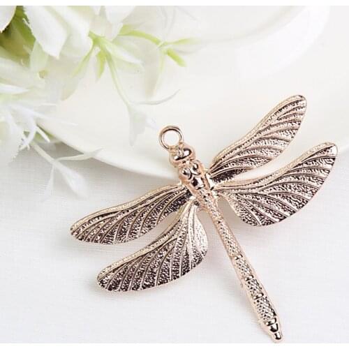Beadsland Metal Pendant Dragonfly Shape Design DIY Necklace Women Men Unisex Fashion Unique Punk Pendant 39962